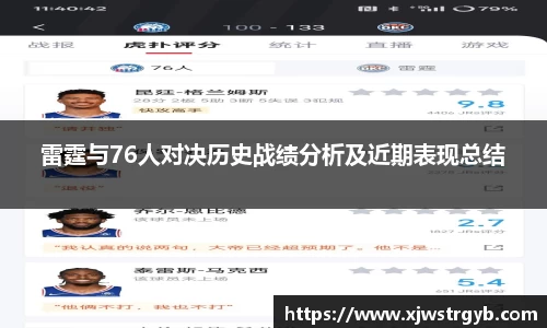 雷霆与76人对决历史战绩分析及近期表现总结